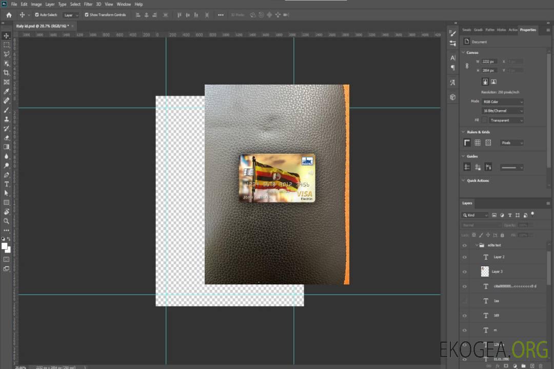 Ouganda ABC Bank of Uganda visa photolook électronique , avant template Ouganda ABC Bank of Uganda visa photolook électronique , avant template